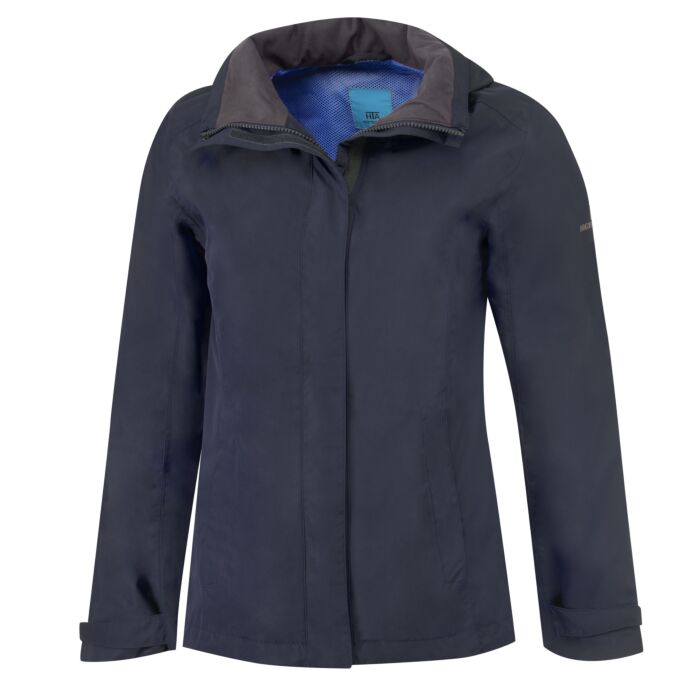 Outdoor Jacke Damen mit abnehmbarer Kapuze, marine von HTA