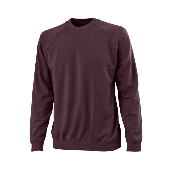 Sweat Shirt mit Bündchen unisex, bordeaux, Xxxl von HTA