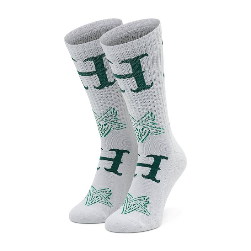 Hohe Unisex-Socken HUF Duality Sock SK00723 Weiß von HUF