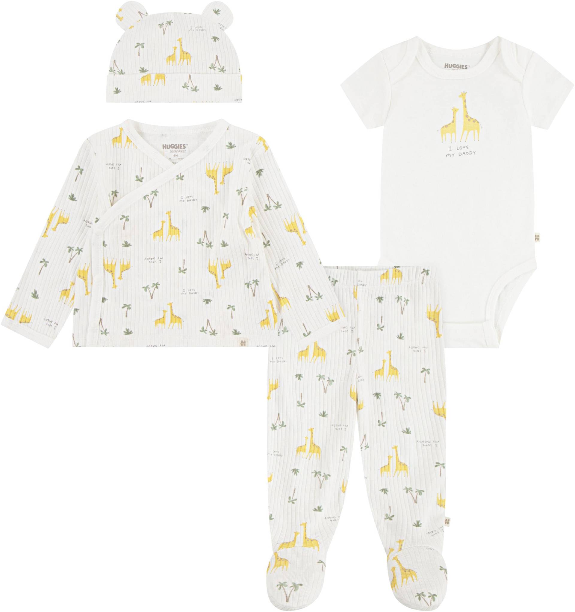 HUGGIES babywear Erstausstattungspaket, mit Giraffen-Print von HUGGIES babywear