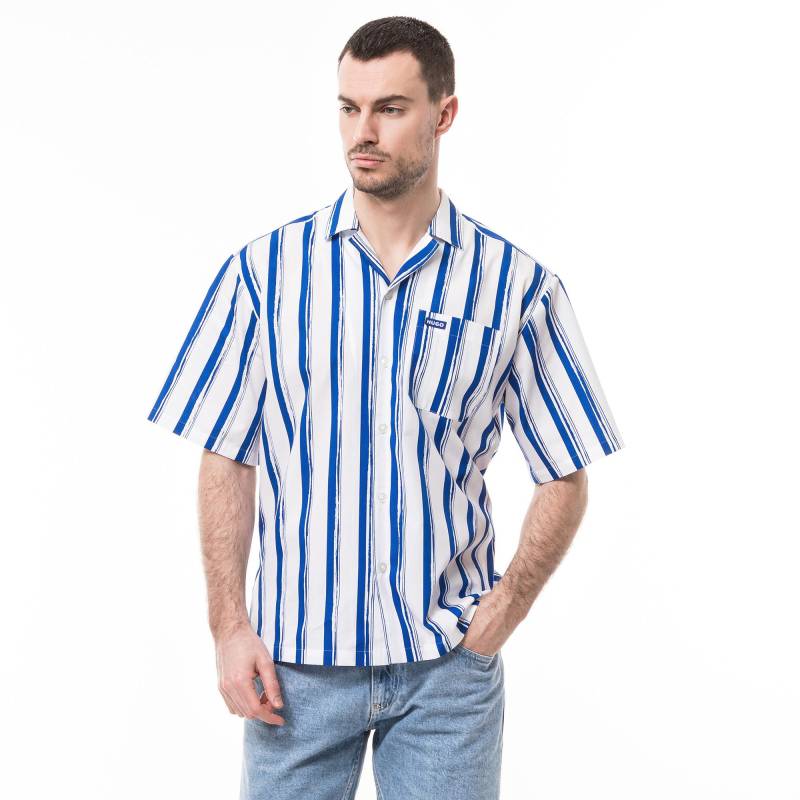 Hemd, Kurzarm Herren Blau XL von HUGO BLUE