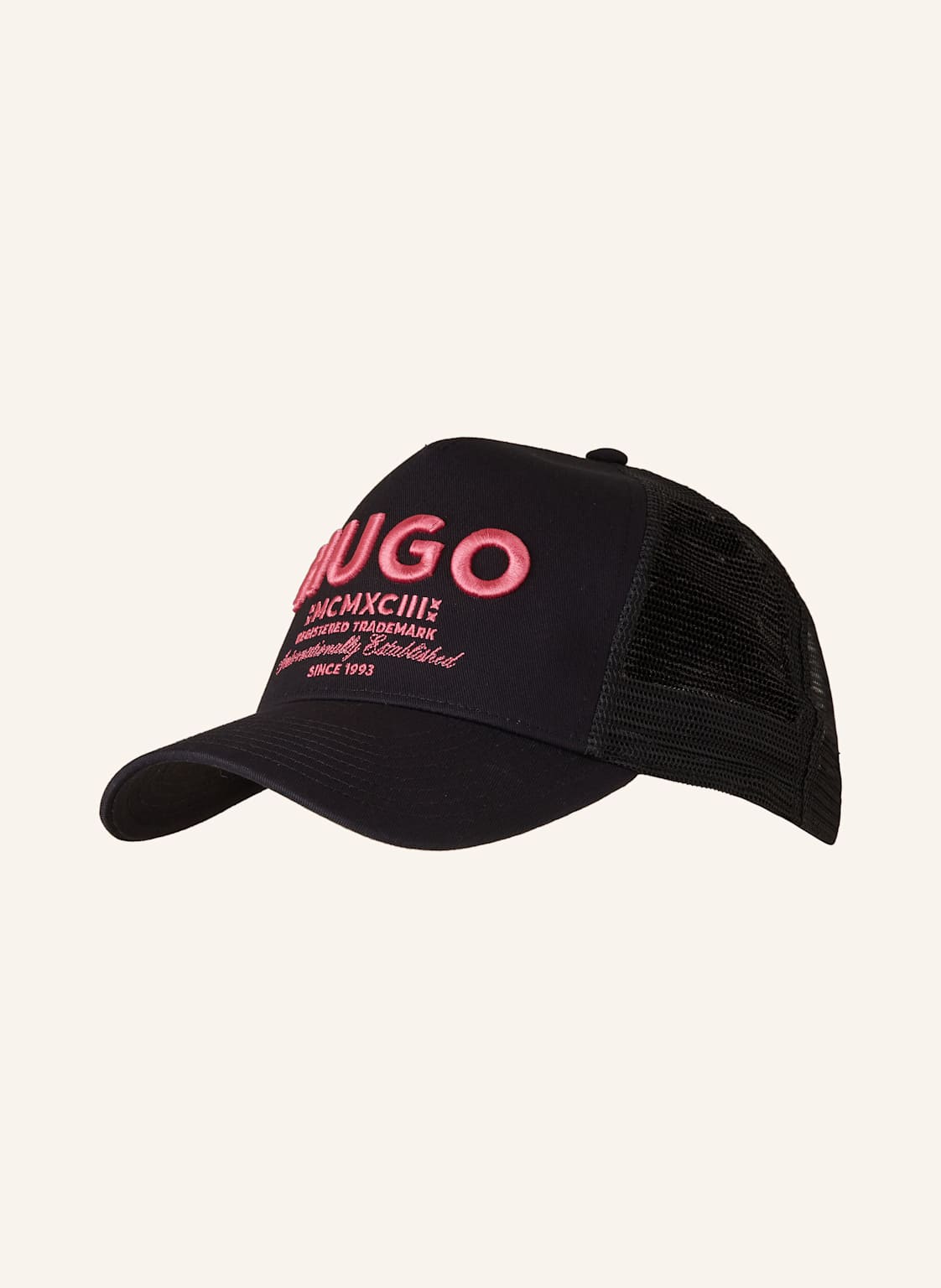 Hugo Blue Cap Merk schwarz von HUGO BLUE