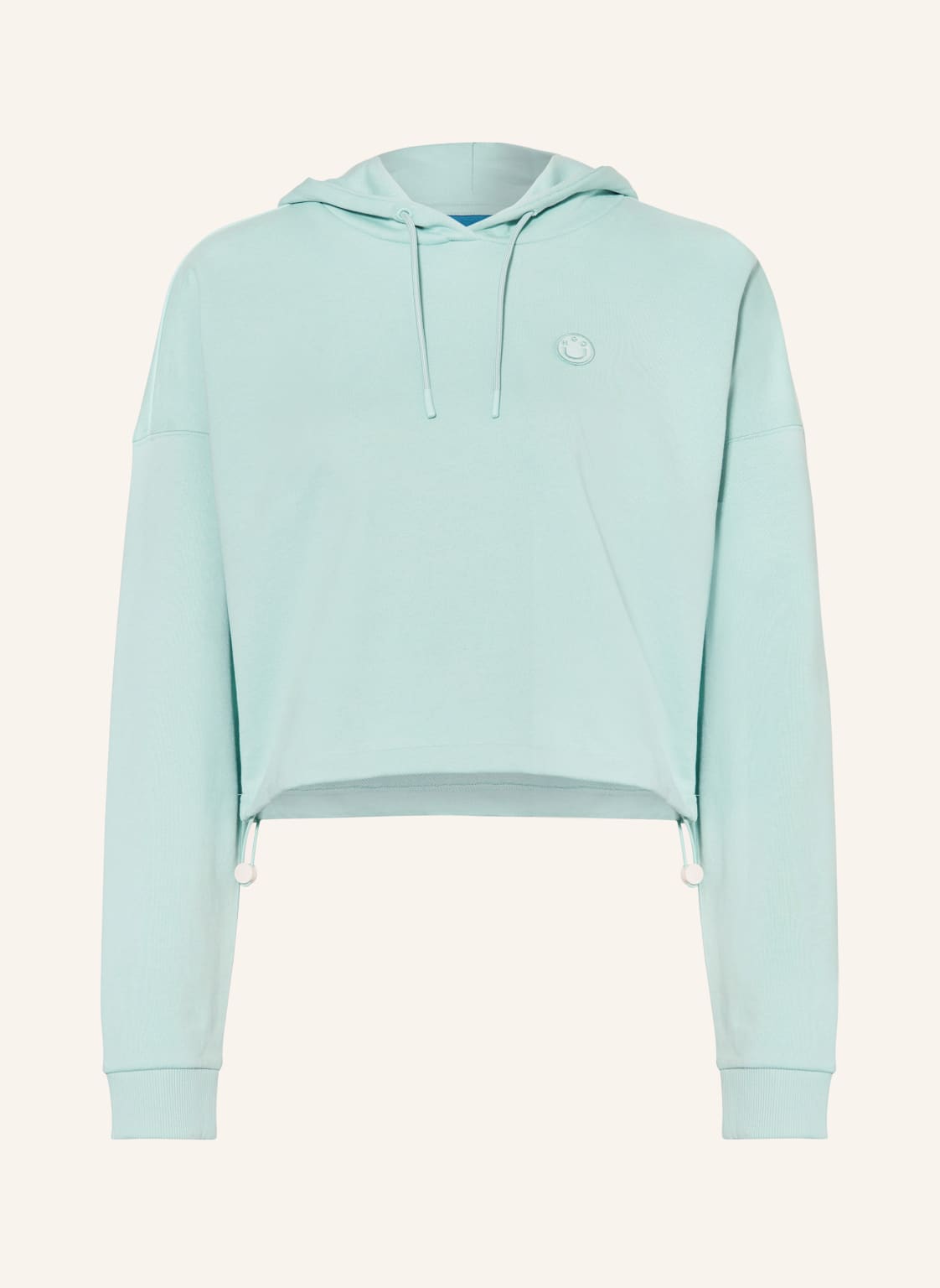 Hugo Blue Cropped-Hoodie Dilvie gruen von HUGO BLUE