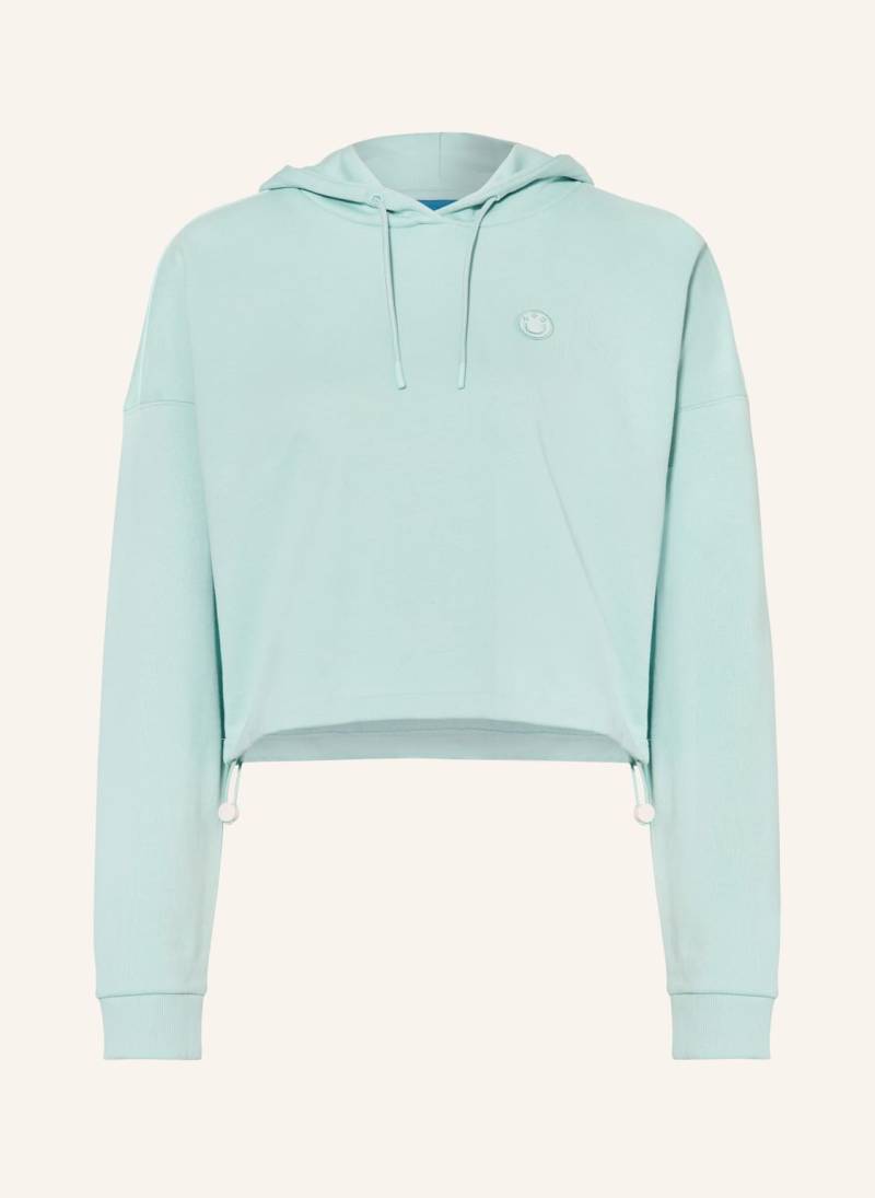 Hugo Blue Cropped-Hoodie Dilvie gruen von HUGO BLUE