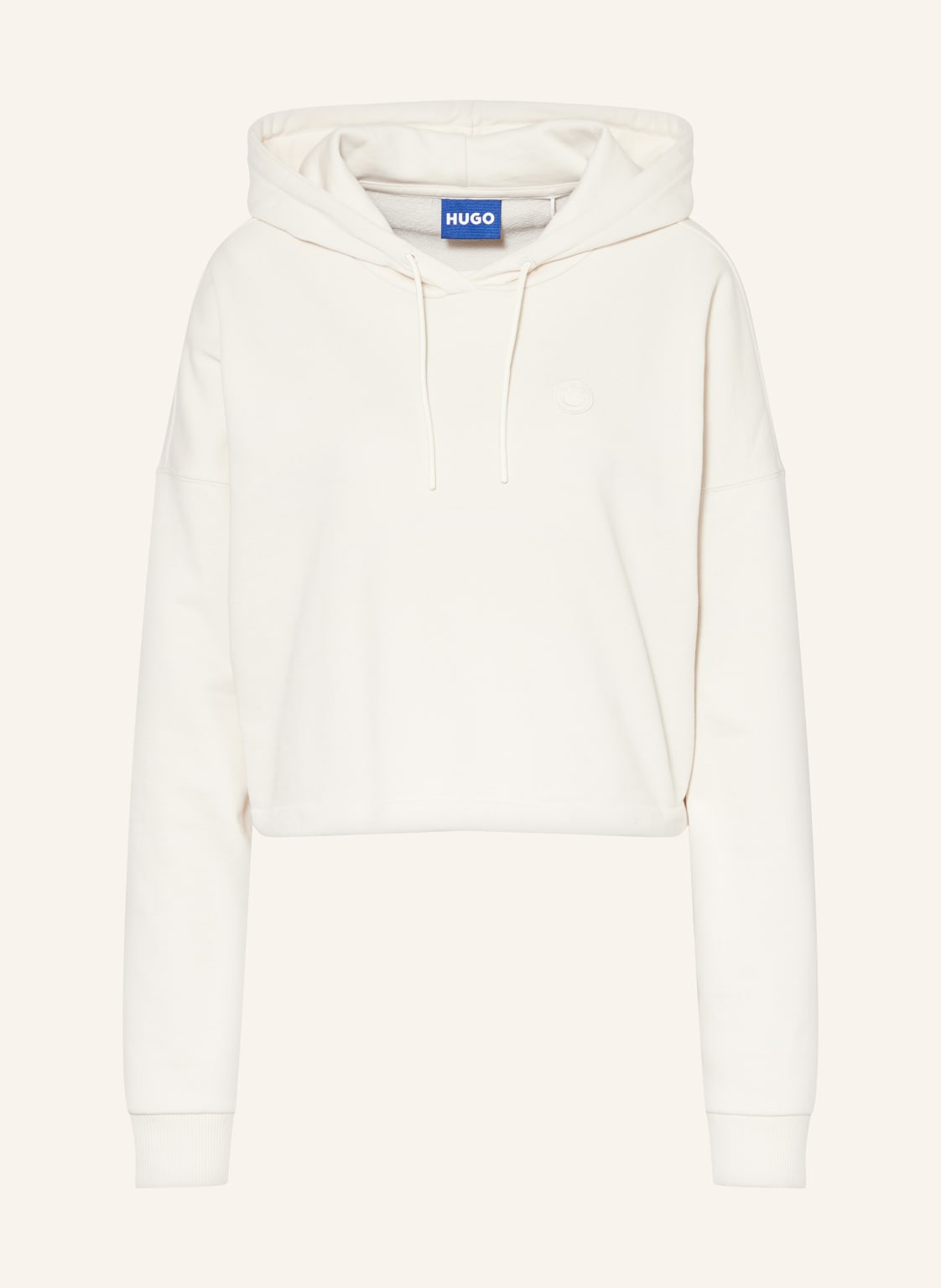 Hugo Blue Cropped-Hoodie Dilvie weiss von HUGO BLUE