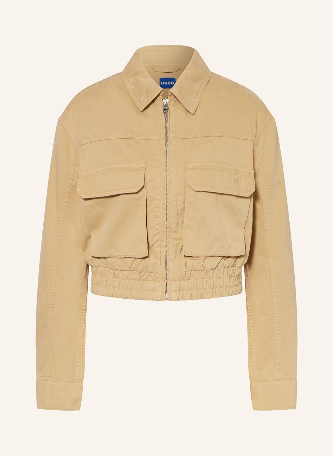 Hugo Blue Cropped-Jacke Adana beige Hugo Blue Cropped-Jacke Adana beige von HUGO BLUE