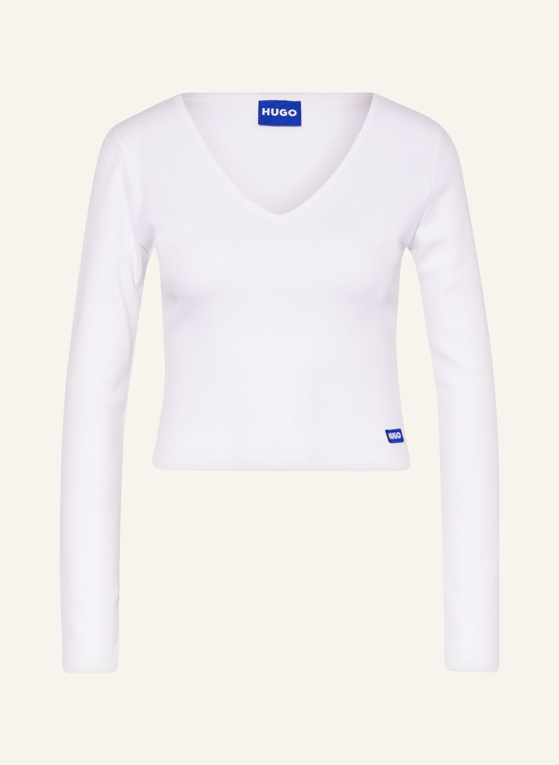 Hugo Blue Cropped-Longsleeve Darimina weiss von HUGO BLUE