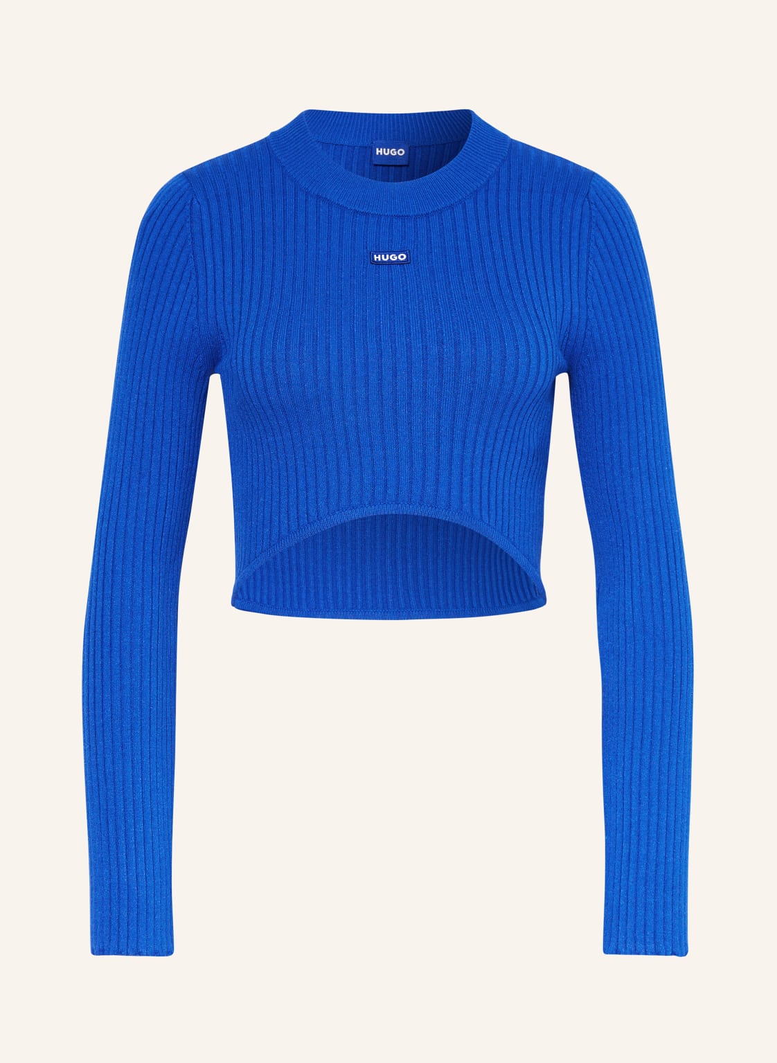 Hugo Blue Cropped-Pullover Succorie blau von HUGO BLUE
