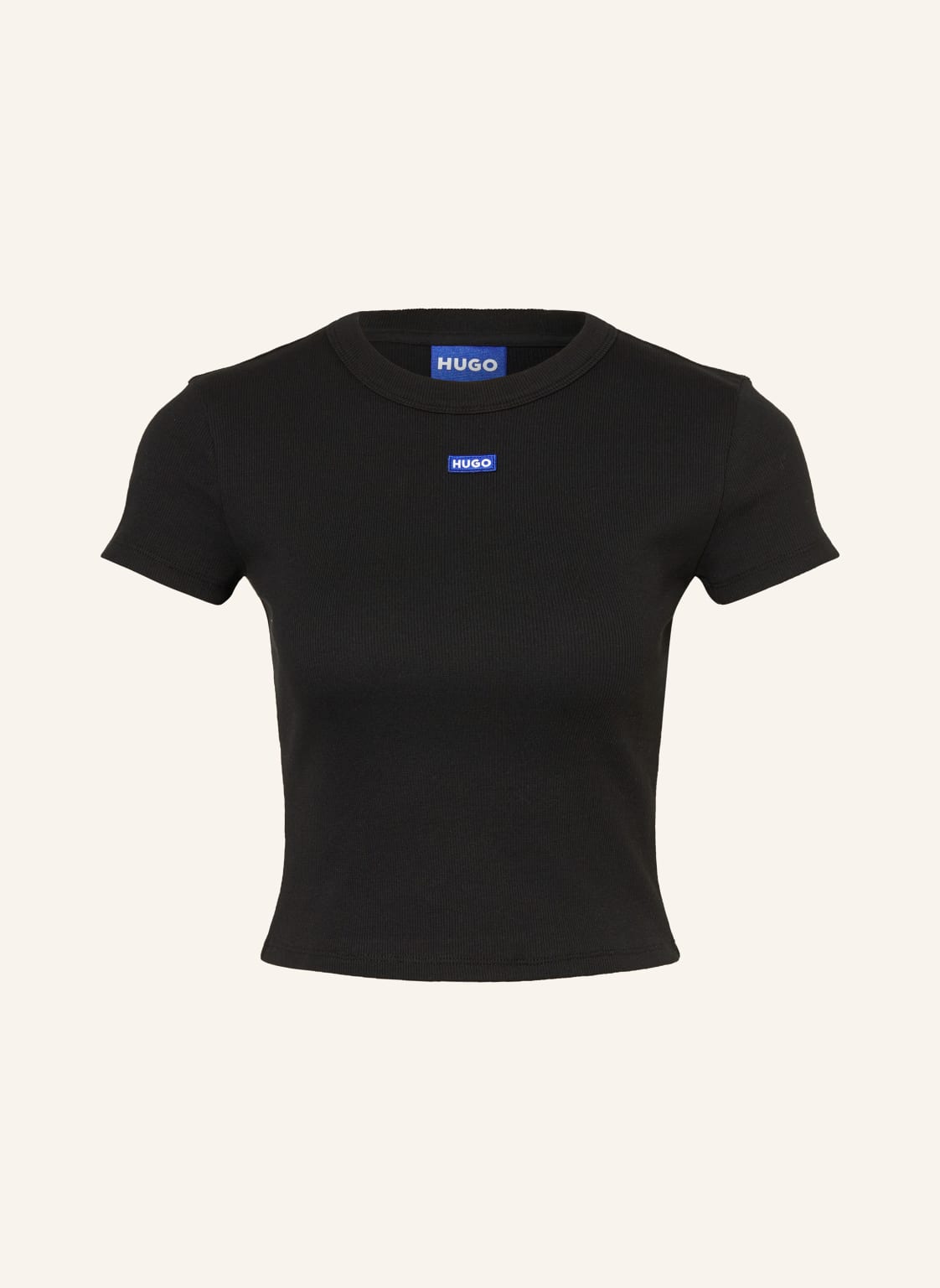 Hugo Blue Cropped-Shirt schwarz Hugo Blue Cropped-Shirt schwarz von HUGO BLUE