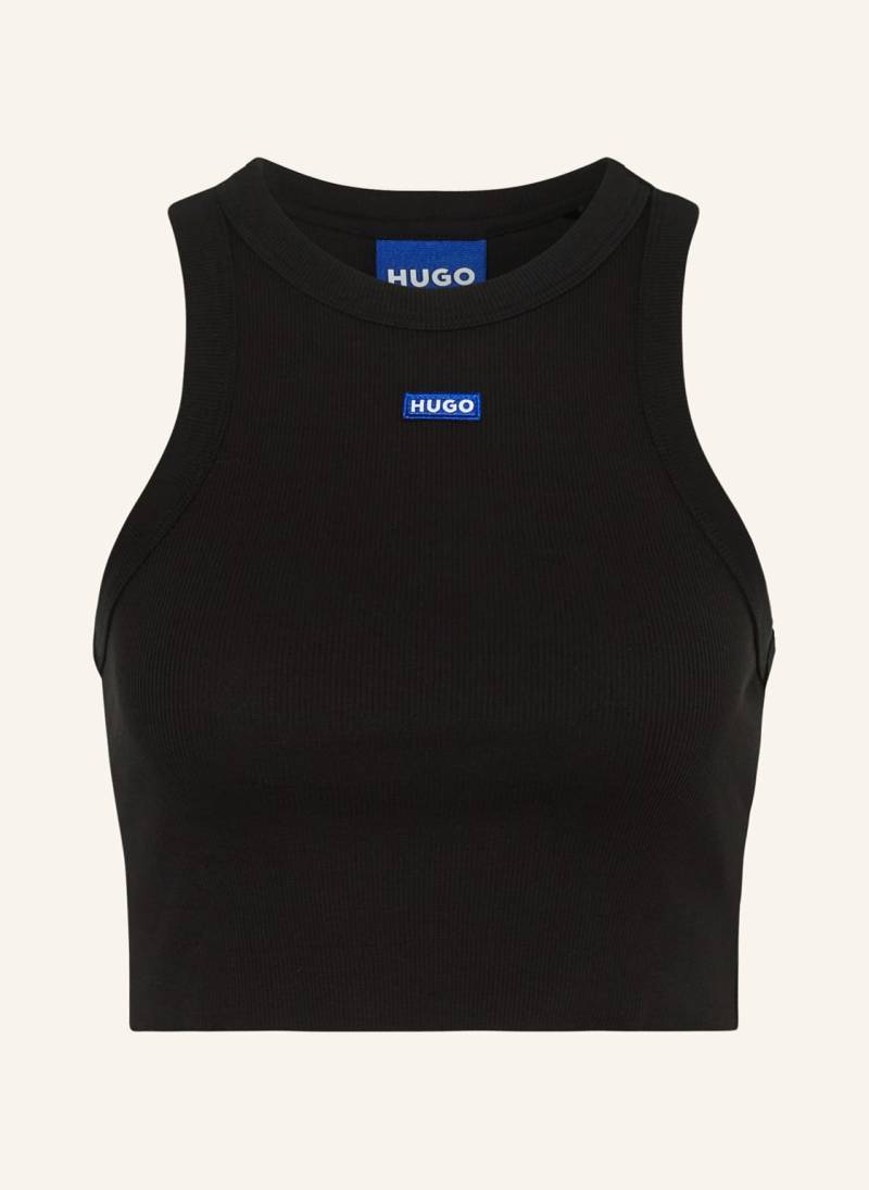 Hugo Blue Cropped-Top Baby Tank schwarz von HUGO BLUE