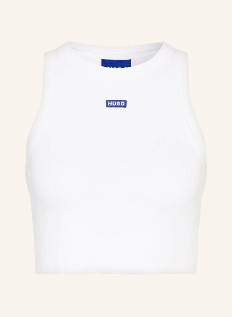 Hugo Blue Cropped-Top Baby Tank weiss von HUGO BLUE