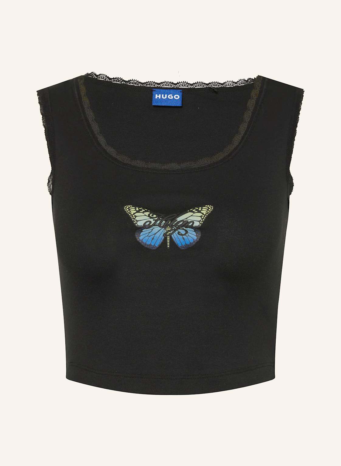 Hugo Blue Cropped-Top Delarina schwarz Hugo Blue Cropped-Top Delarina schwarz von HUGO BLUE