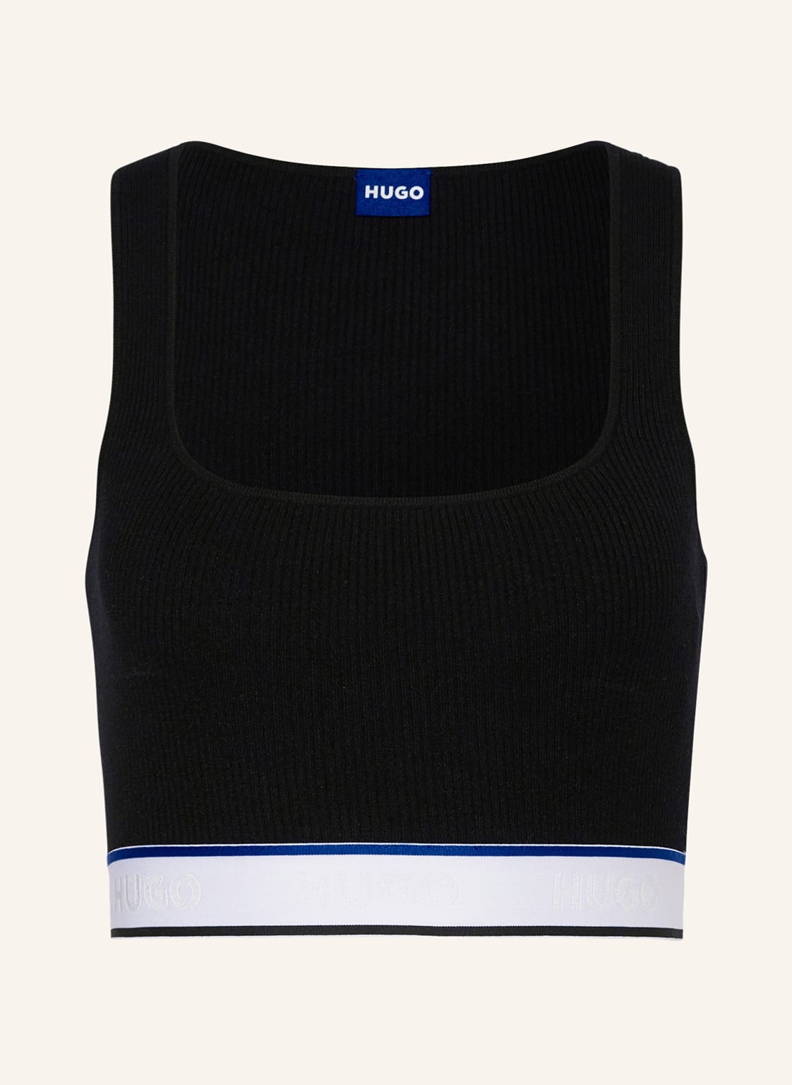 Hugo Blue Cropped-Top Saforma schwarz von HUGO BLUE