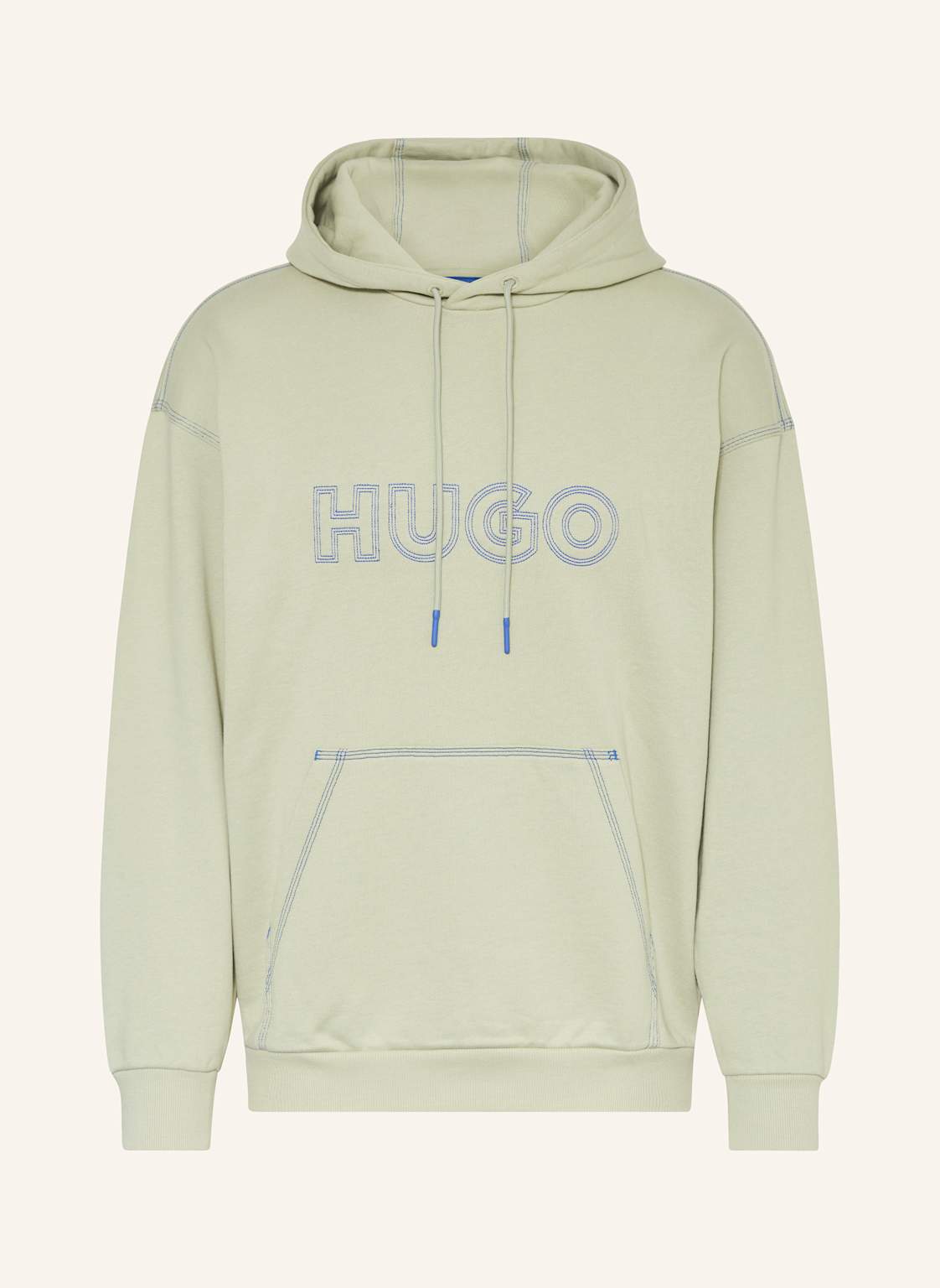 Hugo Blue Hoodie Nitlogohood gruen von HUGO BLUE