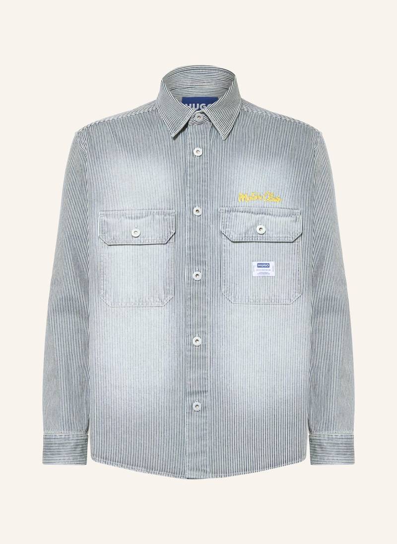 Hugo Blue Jeans-Overshirt Ebolt blau von HUGO BLUE