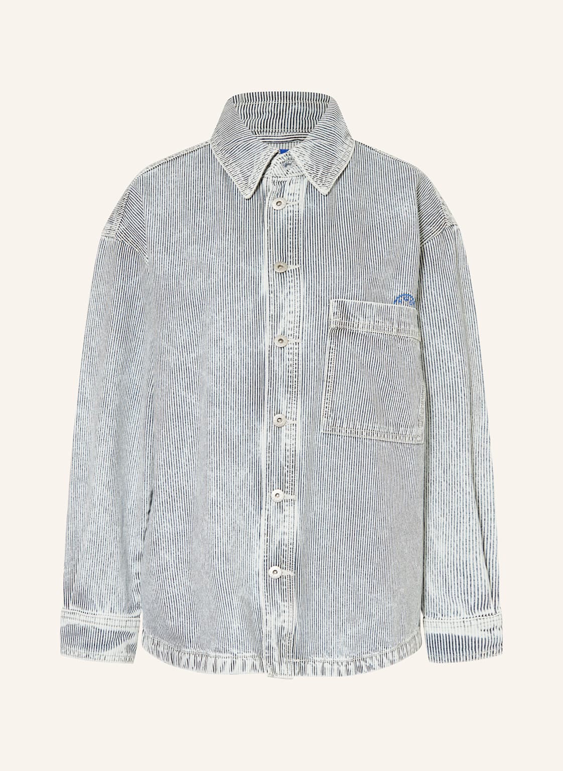 Hugo Blue Jeans-Overshirt Garesa blau von HUGO BLUE