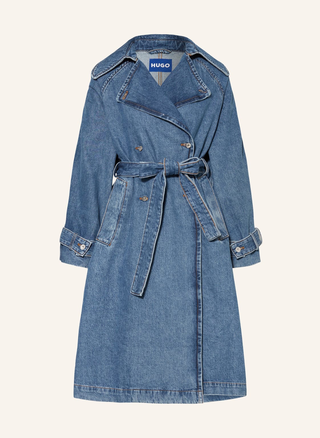 Hugo Blue Jeans-Trenchcoat Gannisa blau von HUGO BLUE