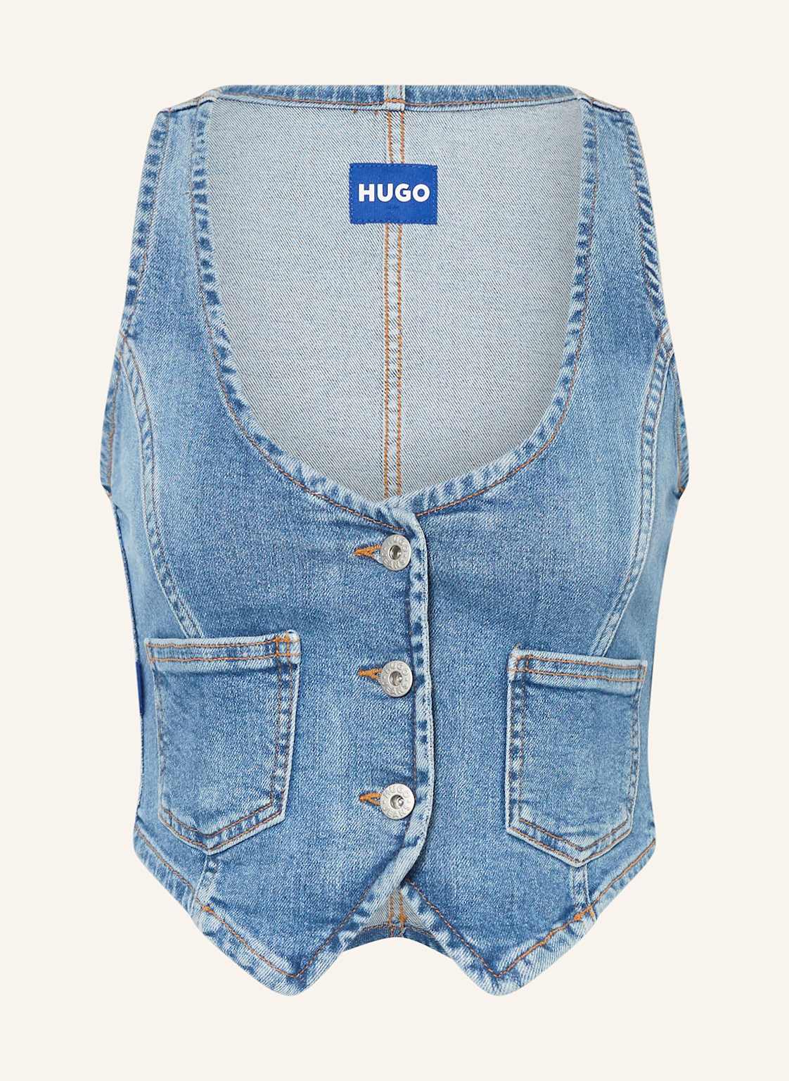 Hugo Blue Jeansweste Gardenia blau von HUGO BLUE