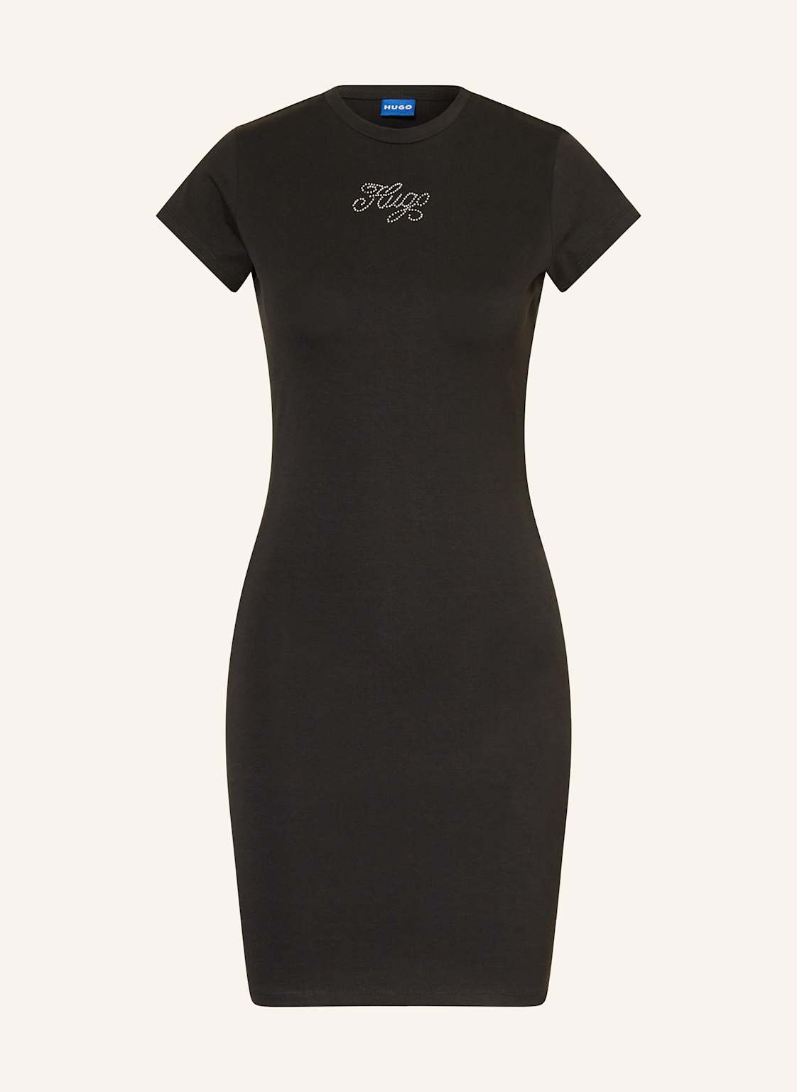 Hugo Blue Jerseykleid Nalix Mit Schmucksteinen schwarz Hugo Blue Jerseykleid Nalix Mit Schmucksteinen schwarz von HUGO BLUE