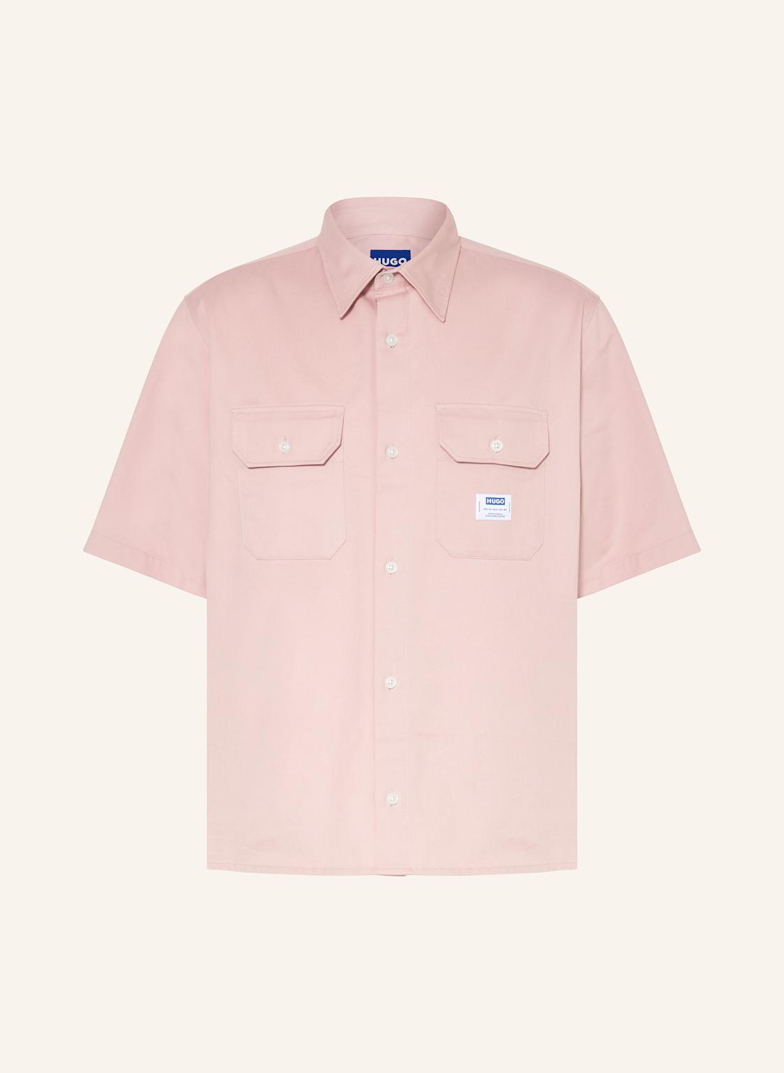 Hugo Blue Kurzarm-Hemd Ekyno Comfort Fit rosa Hugo Blue Kurzarm-Hemd Ekyno Comfort Fit rosa von HUGO BLUE