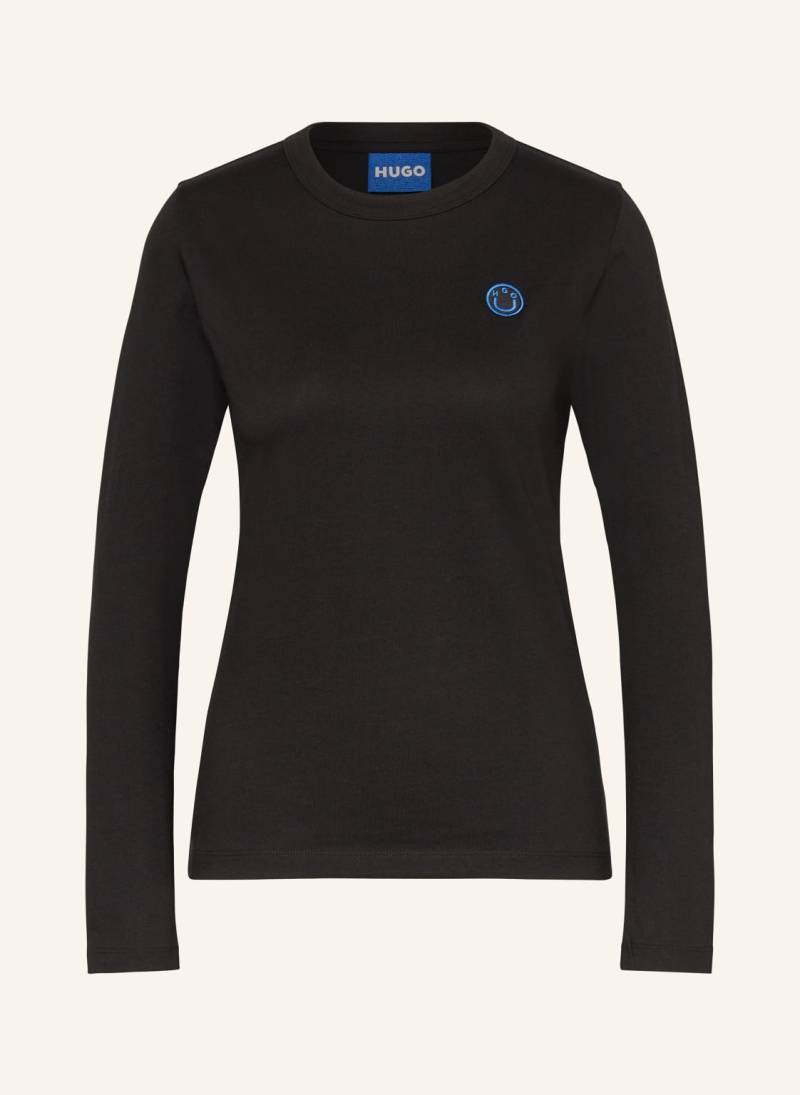 Hugo Blue Longsleeve Daliria schwarz von HUGO BLUE