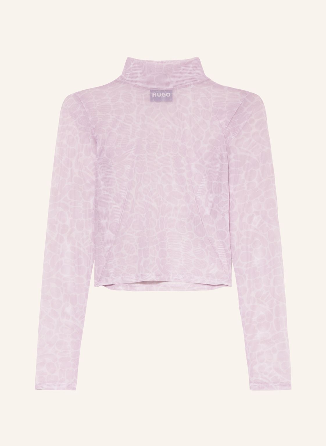 Hugo Blue Longsleeve Dasori Aus Mesh rosa von HUGO BLUE