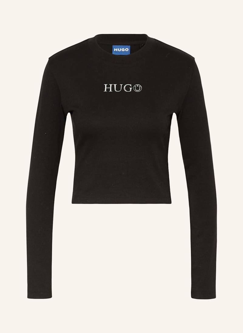 Hugo Blue Longsleeve Della schwarz von HUGO BLUE