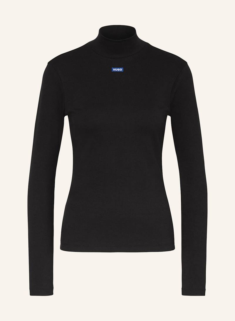 Hugo Blue Longsleeve Easy schwarz von HUGO BLUE