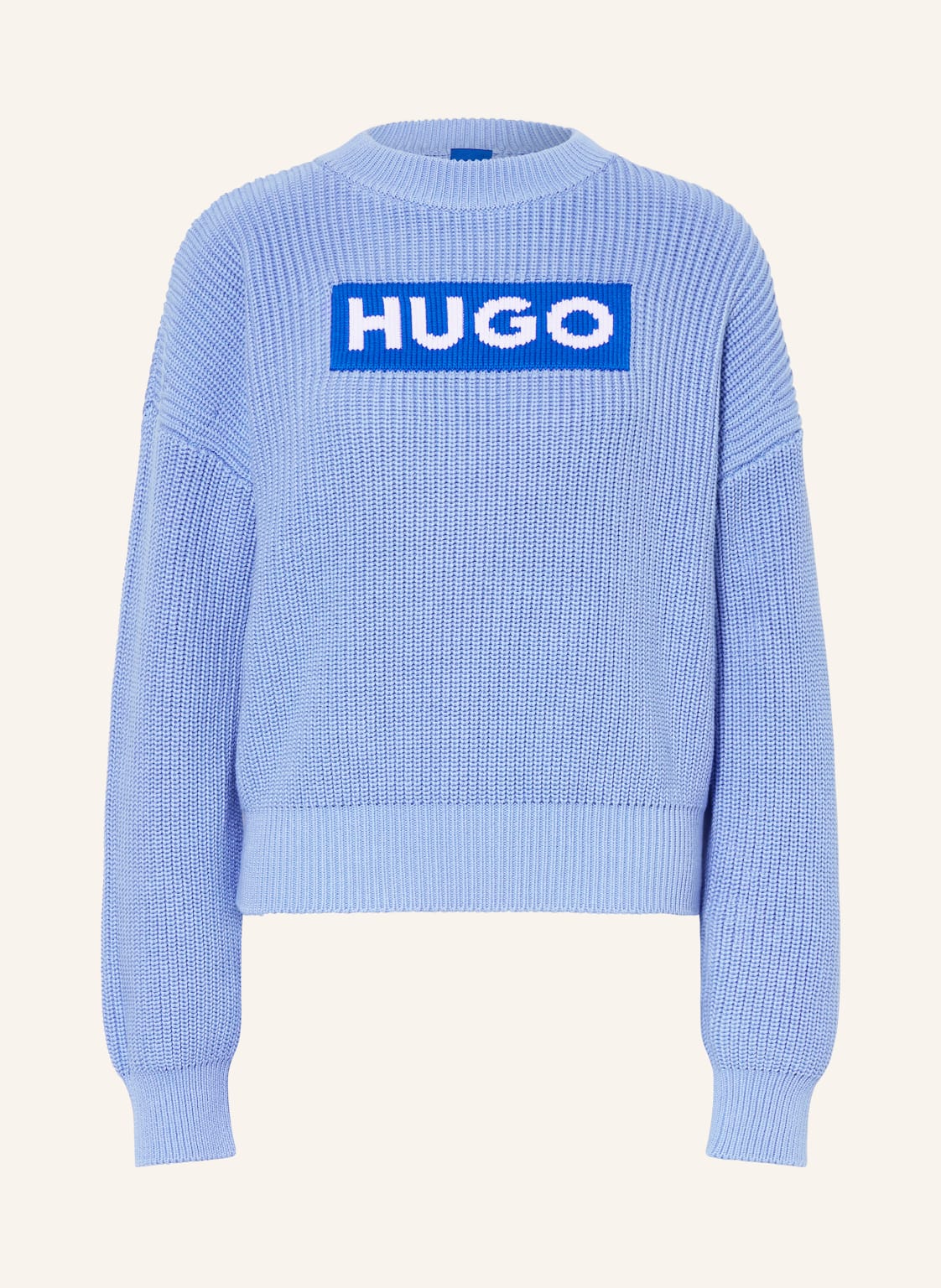 Hugo Blue Pullover Sloger blau von HUGO BLUE