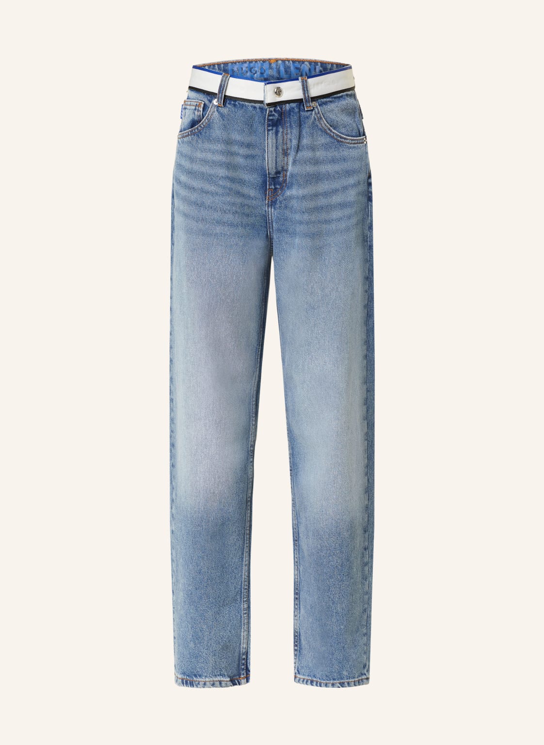 Hugo Blue Straight Jeans Leni blau von HUGO BLUE