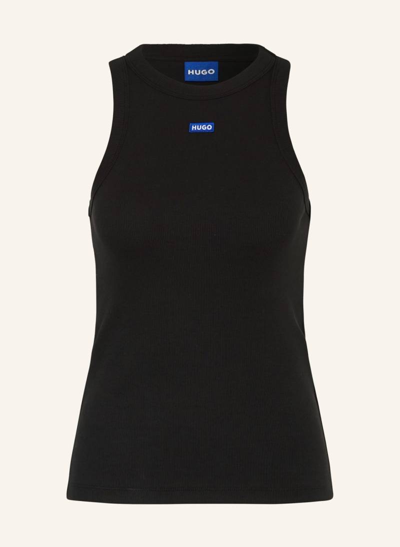 Hugo Blue Top Easy Tank schwarz von HUGO BLUE