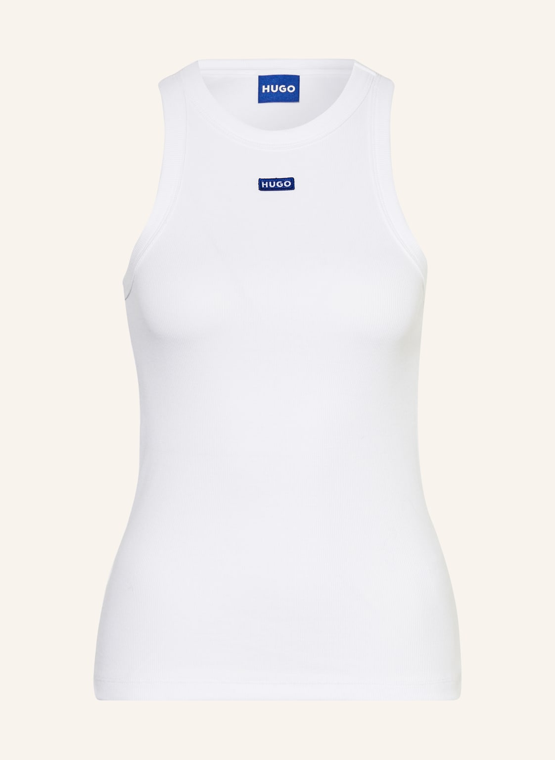 Hugo Blue Top Easy Tank weiss von HUGO BLUE