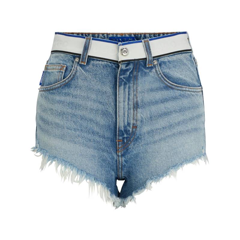 HUGO BLUE - Jeansshorts, kurz, für Damen, Aquablau, Größe 25 von HUGO BLUE