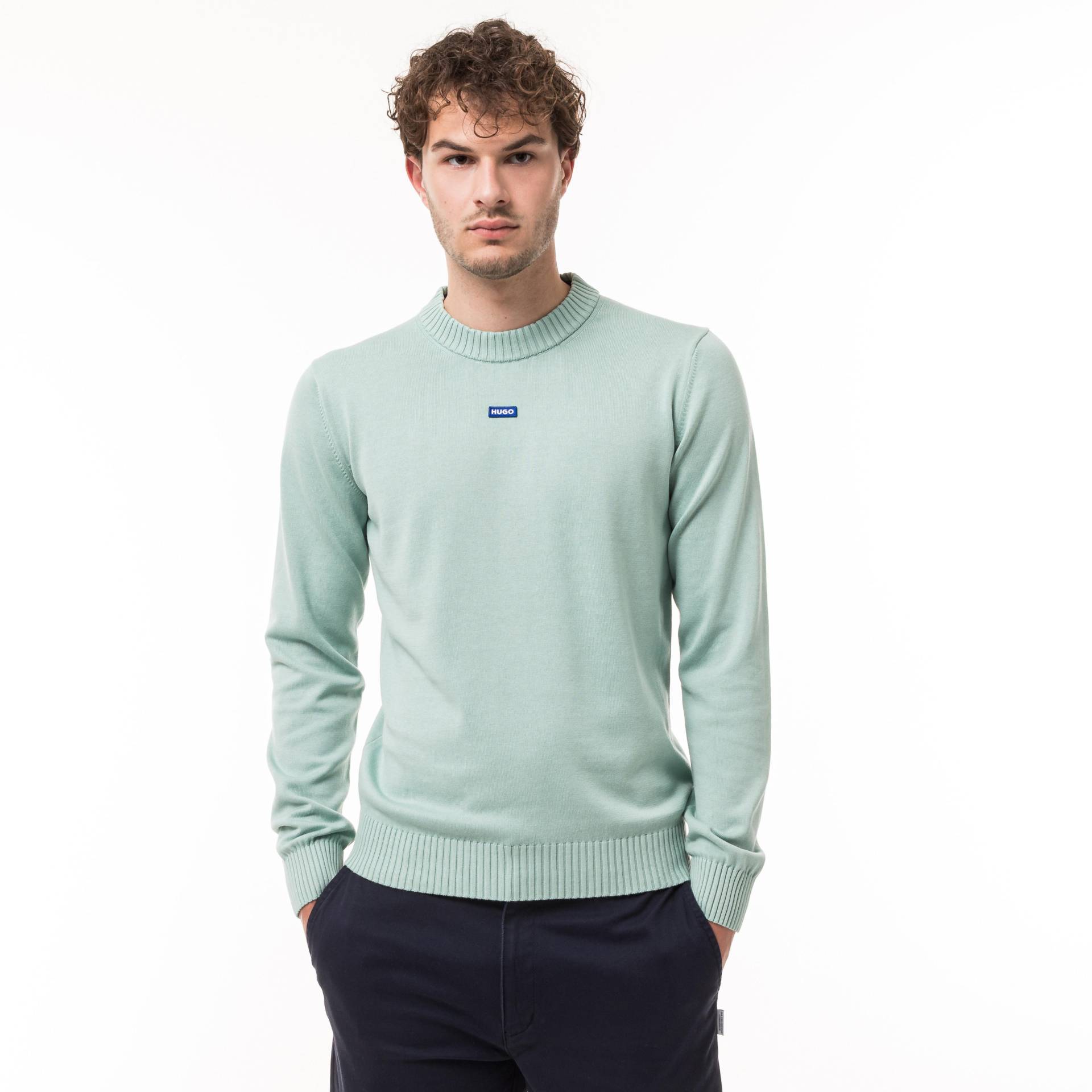 Pullover Herren Pastellgrün L von HUGO BLUE