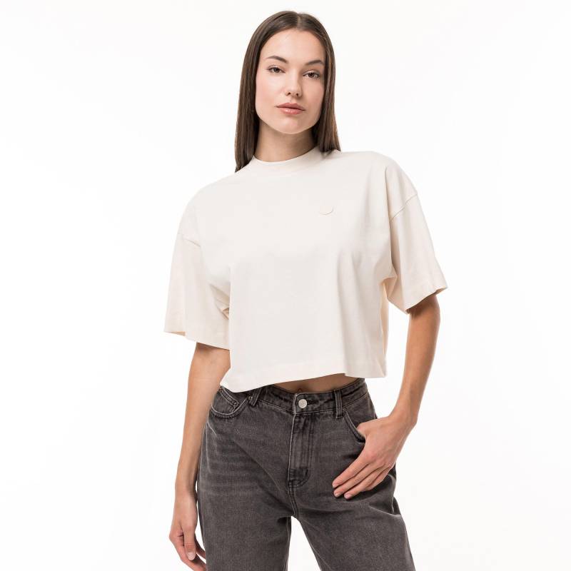 HUGO BLUE - T-Shirt, kurzarm, für Damen, Offwhite, Größe L von HUGO BLUE