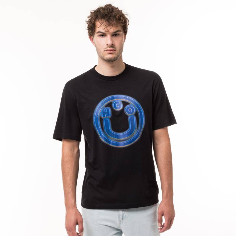 T-shirt Herren Black L von HUGO BLUE