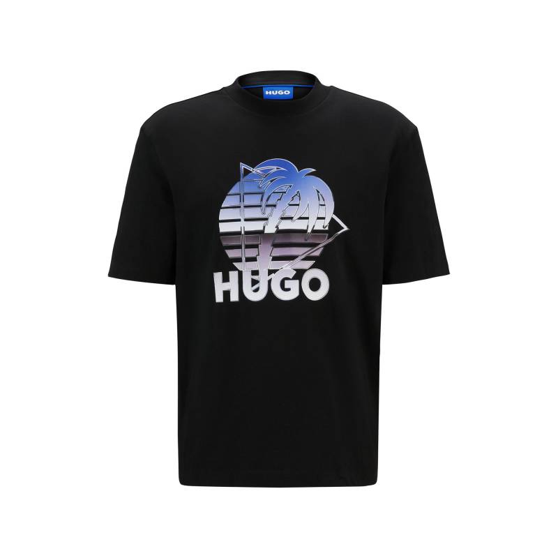 T-shirt Herren Black L von HUGO BLUE