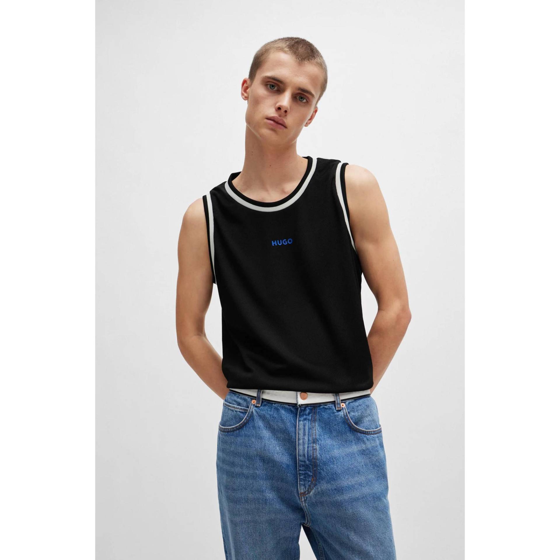 Tank Top Herren Black L von HUGO BLUE