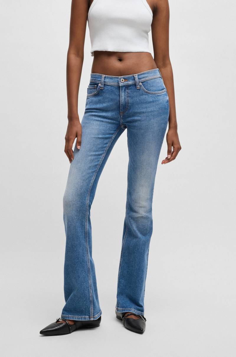 HUGO Blue Bootcut-Jeans »Getti_B«, Ausgestelltes Bein, elastisches Denim von HUGO Blue