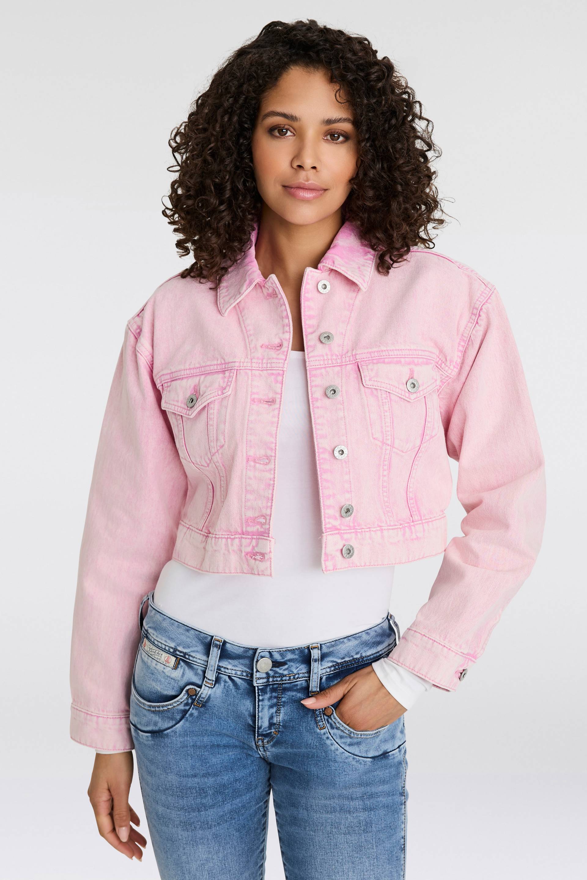 HUGO Blue Jeansjacke »Galatea_B«, mit Logopägung HUGO Blue Jeansjacke »Galatea_B«, mit Logopägung von HUGO Blue