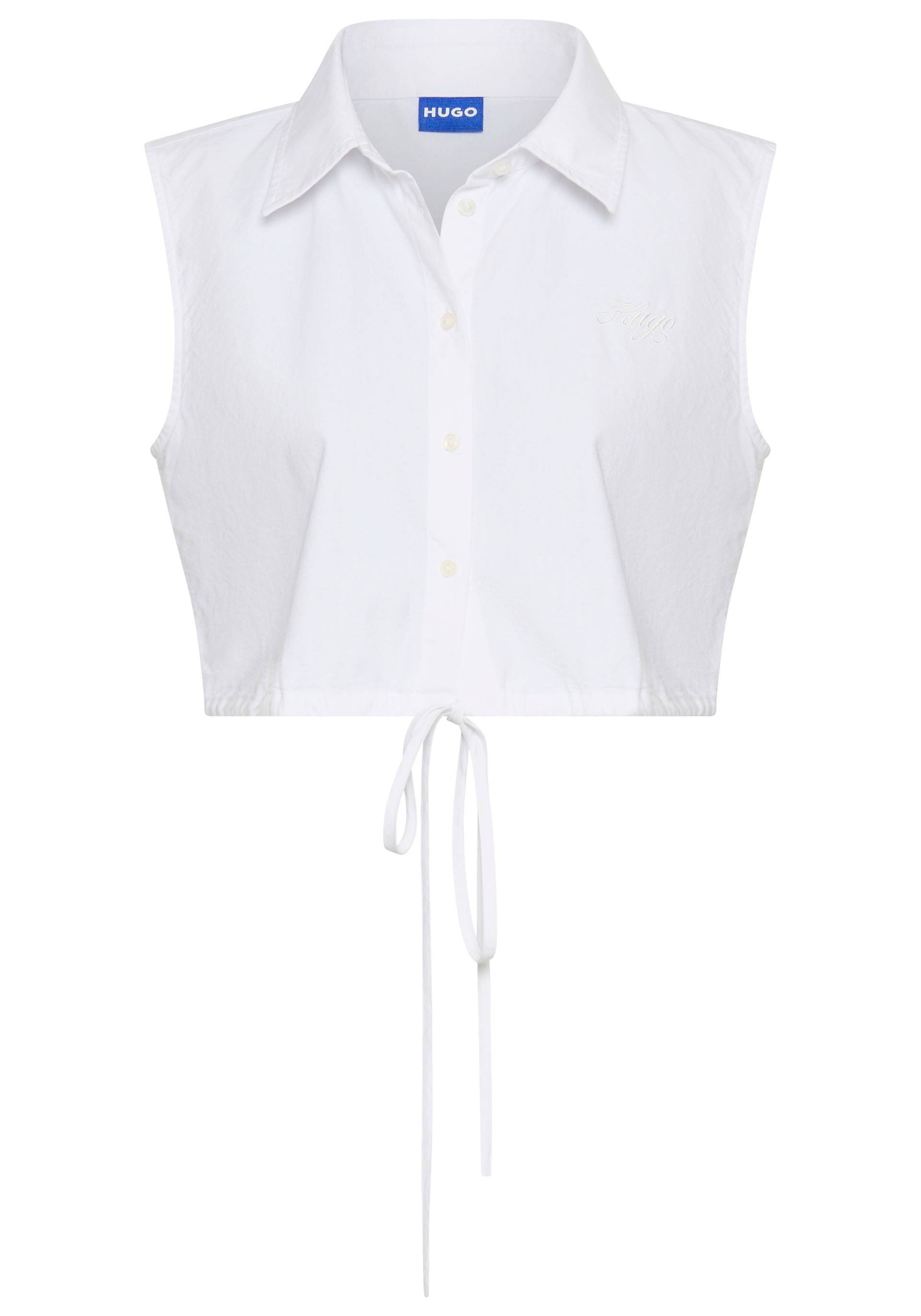 HUGO Blue Klassische Bluse »Ejoy_B«, in Wickeloptik, mit Logostickerei HUGO Blue Klassische Bluse »Ejoy_B«, in Wickeloptik, mit Logostickerei von HUGO Blue