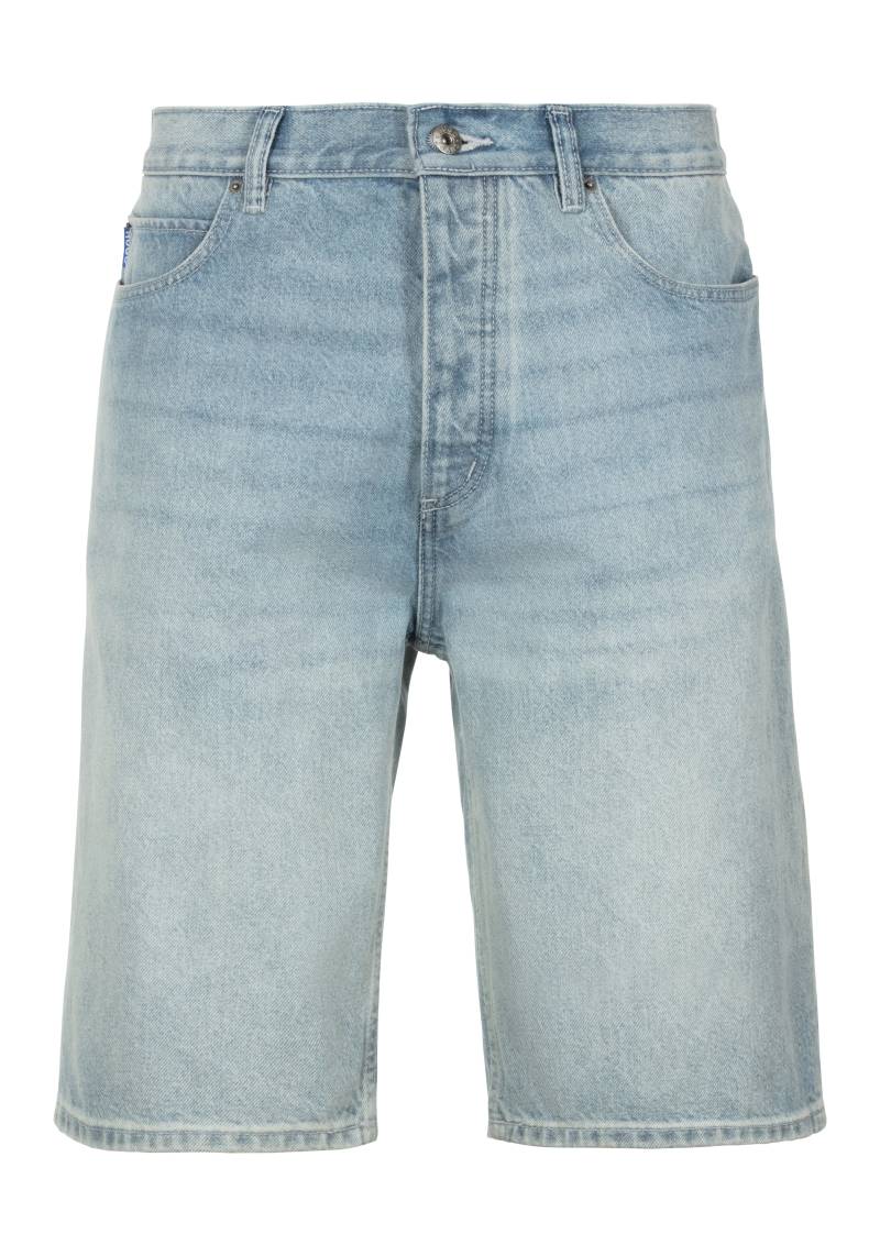 HUGO Blue Shorts »Skate shorts«, mit Logo-Lederpatch am Bund von HUGO Blue