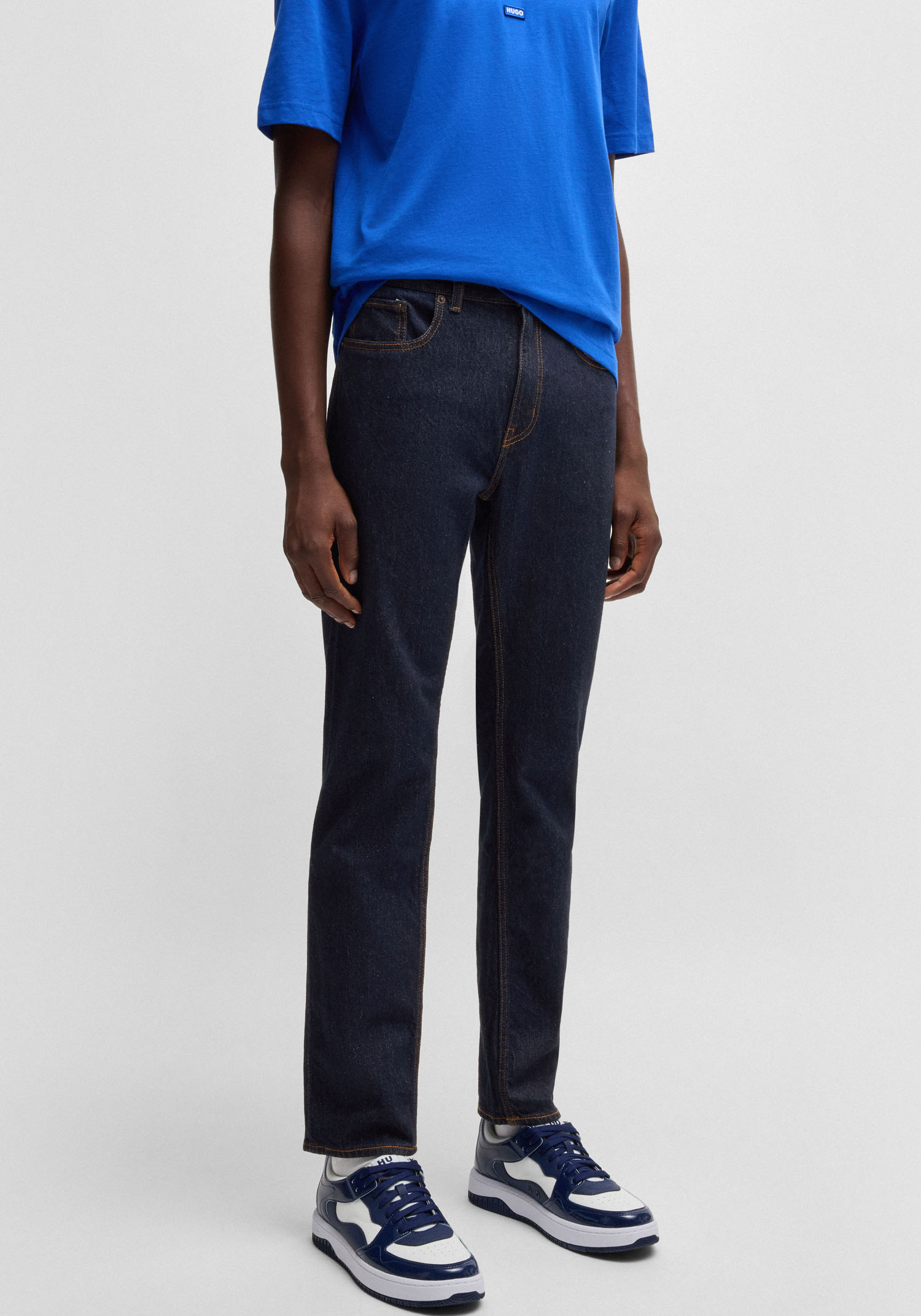 HUGO Blue Slim-fit-Jeans »Ash«, mit Stone-washed-Finish