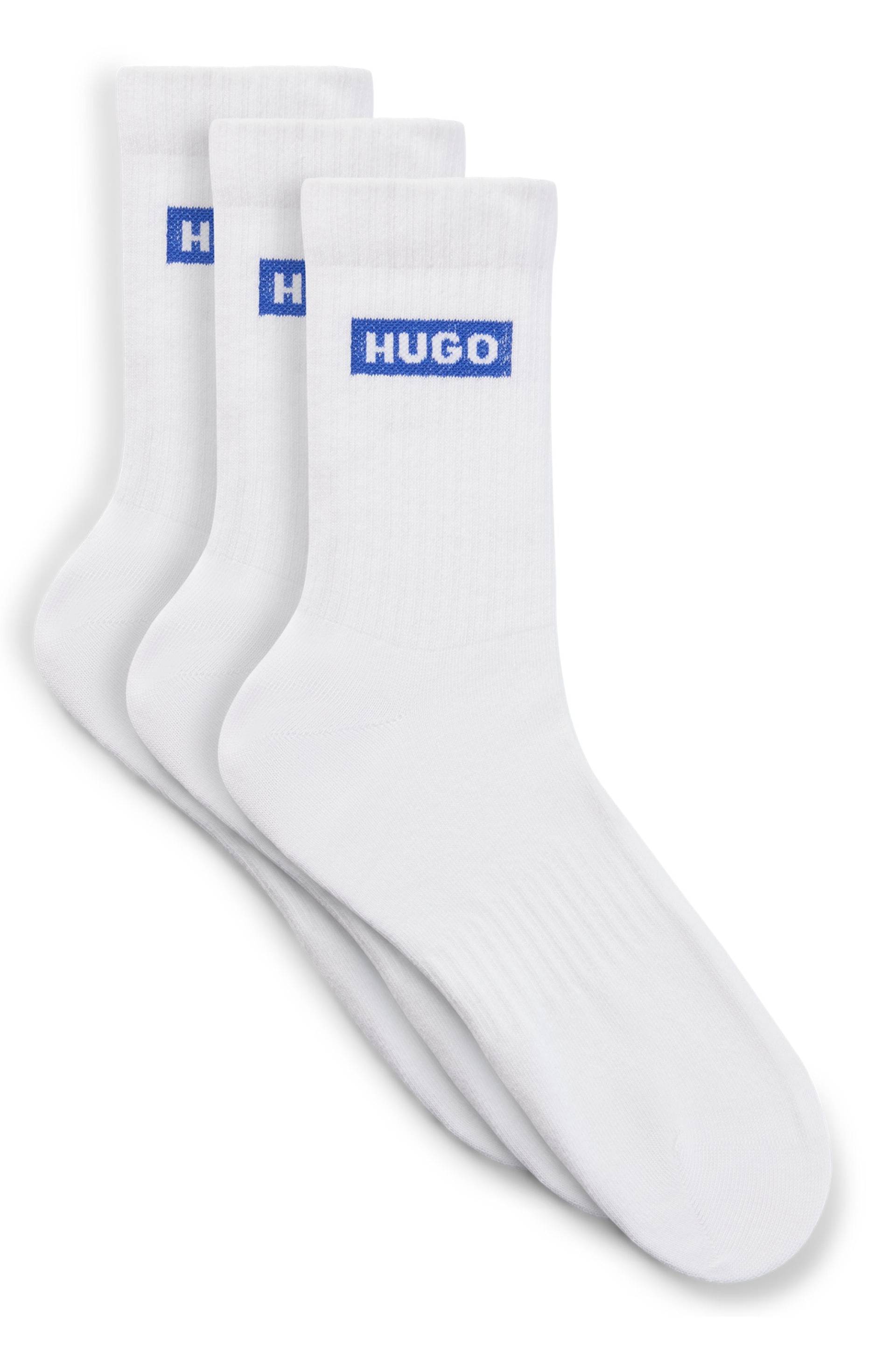 HUGO Blue Socken »3P QS BLUE LOGO CC«, (3 Paar) von HUGO Blue