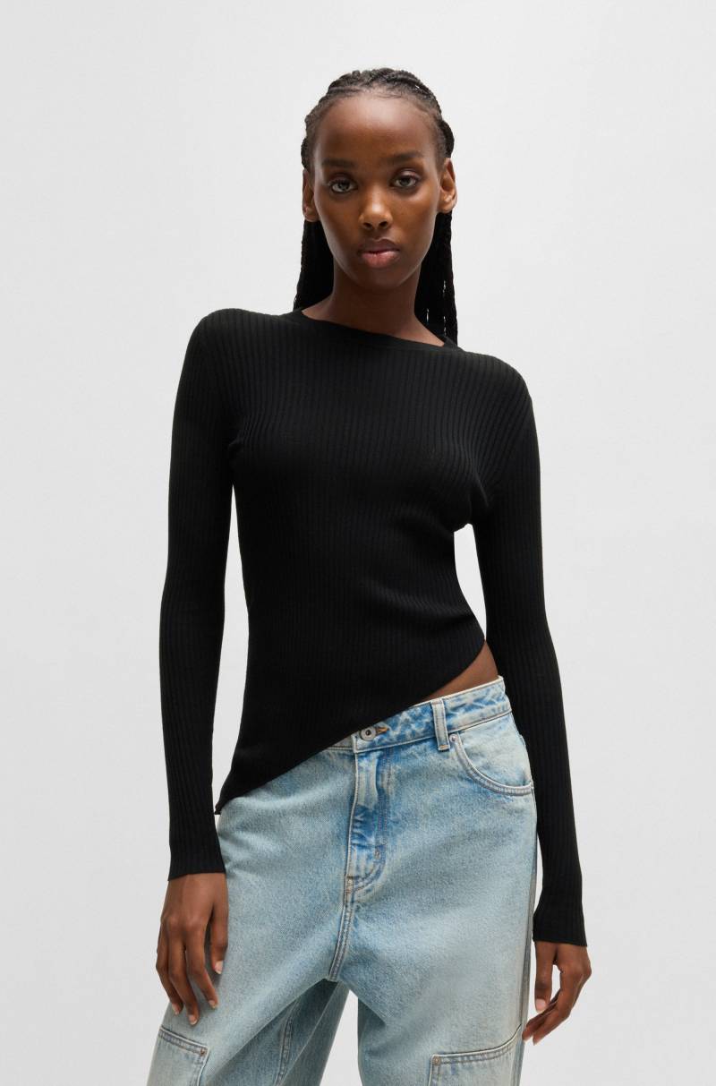 HUGO Blue Strickpullover »Somy_B«, mit asymetrischem Saum von HUGO Blue
