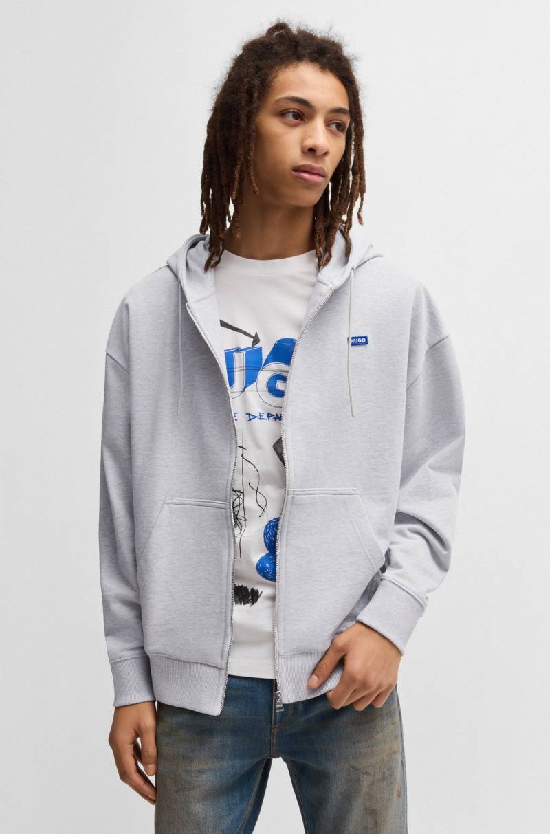 HUGO Blue Sweatjacke »Doa_B_2«, mit Kapuze, Logo-Badge von HUGO Blue