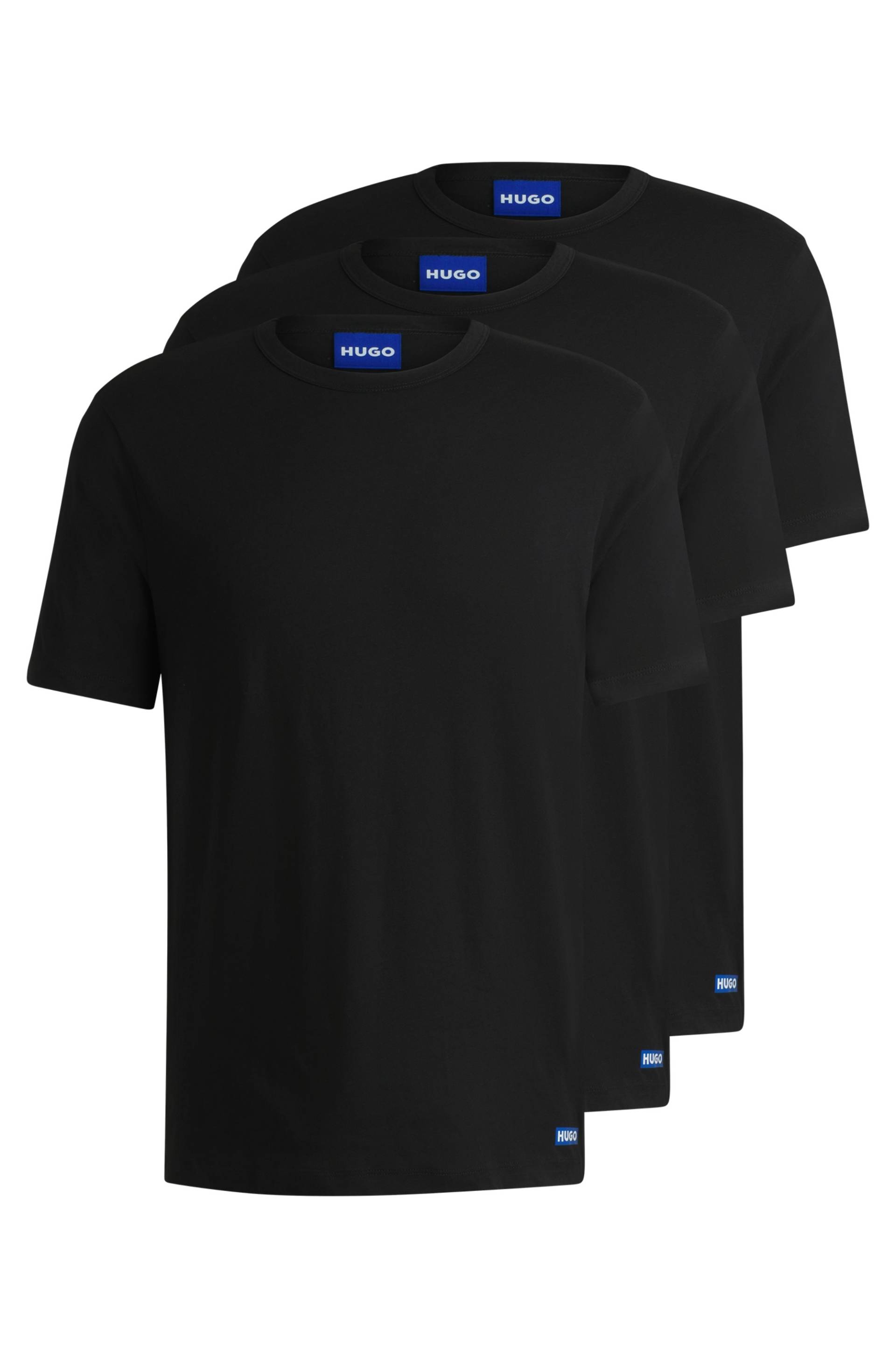 HUGO Blue T-Shirt »BLUE3_Naolo«, (Packung, 2 tlg.), mit kleinem Label am Saum von HUGO Blue
