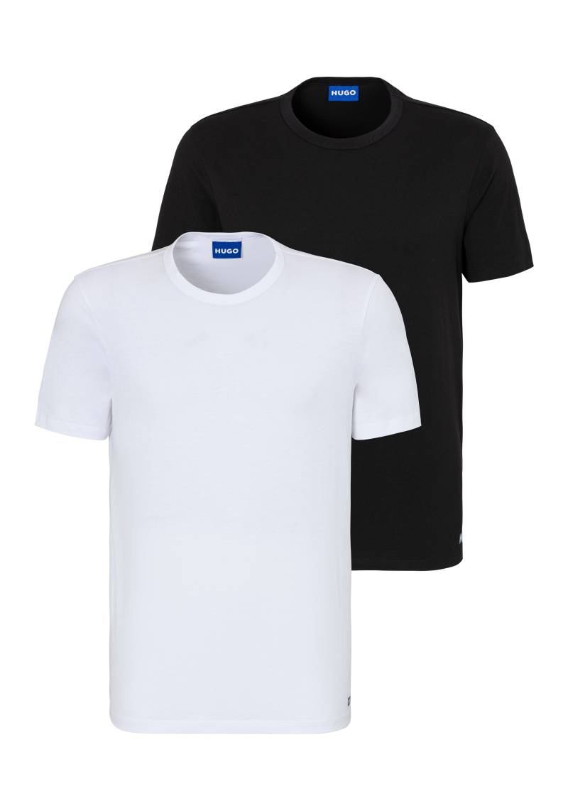 HUGO Blue T-Shirt »BLUE3_Naolo«, mit kleinem Label am Saum von HUGO Blue