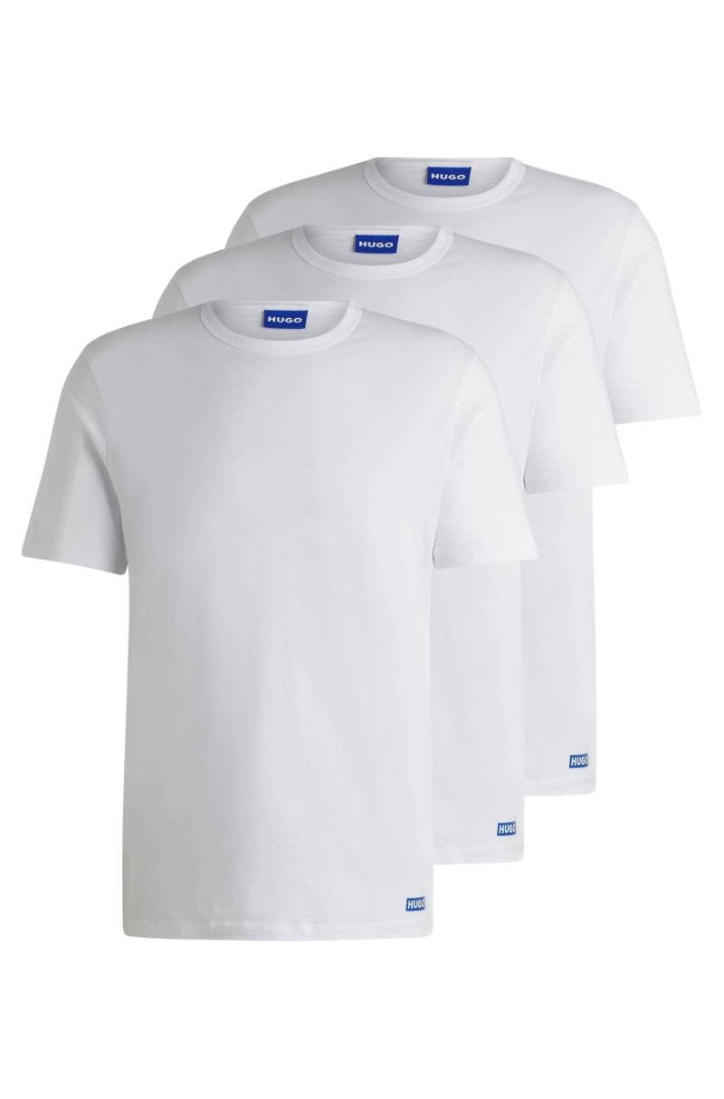 HUGO Blue T-Shirt »BLUE3_Naolo«, mit kleinem Label am Saum von HUGO Blue