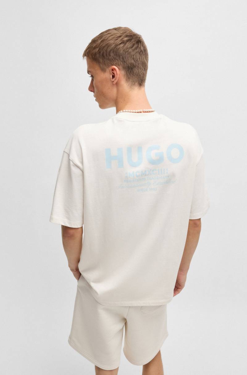 HUGO Blue T-Shirt »Nalono«, mit Logodruck, Oversized Look mit Backprint von HUGO Blue